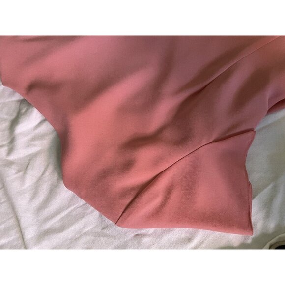 Leslie Belle Pink Size 10P Short Sleeve Two-Piece Maxi Dress With Floral Embroid - Picture 9 of 15